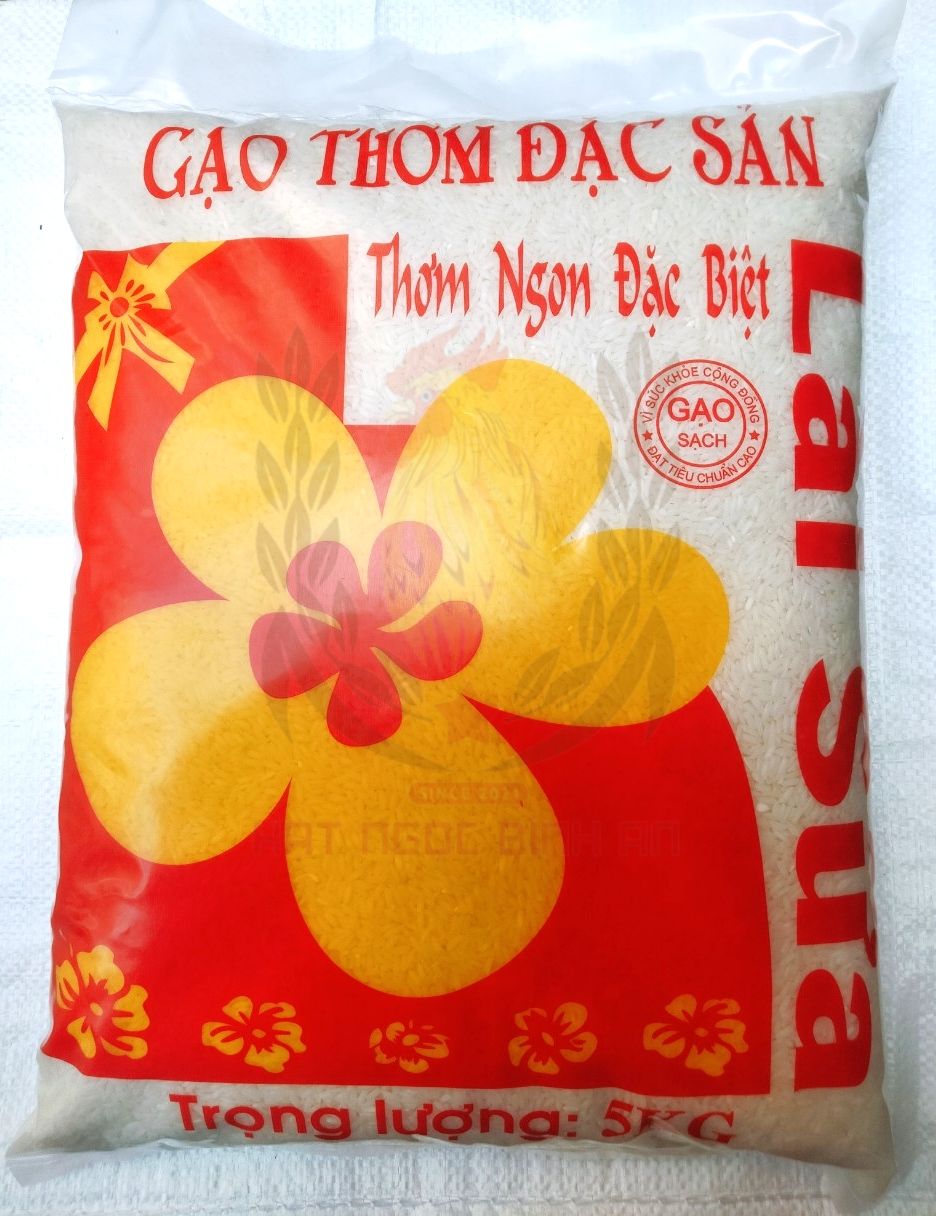 Gạo Lài Sữa Bao 5kg Dẻo Thơm Ngọt Cơm