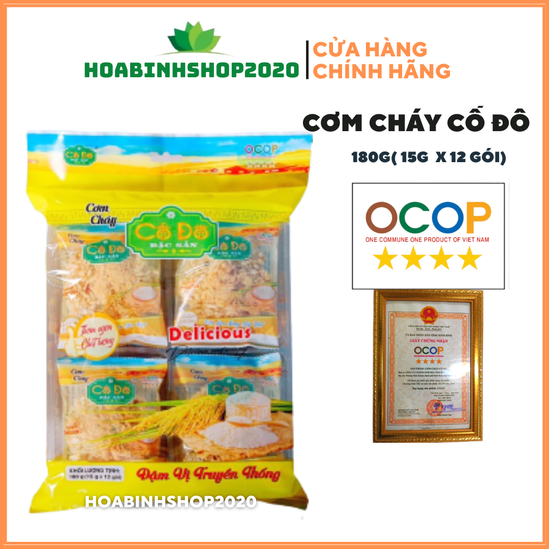 [BÁN SỈ] Cơm cháy Cố Đô 200g - Đặc sản Ninh Bình, ròn tan ngon
