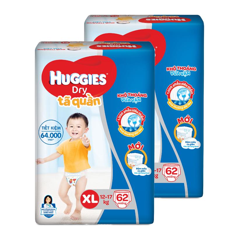 Bỉm quần huggies dry xl62