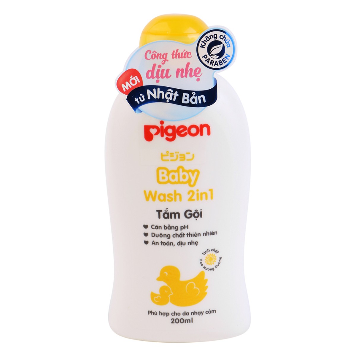 [HCM]Tắm Gội Toàn Thân Cho Bé Pigeon 200ml Công Thức Dịu Nhẹ Từ Nhật Bản