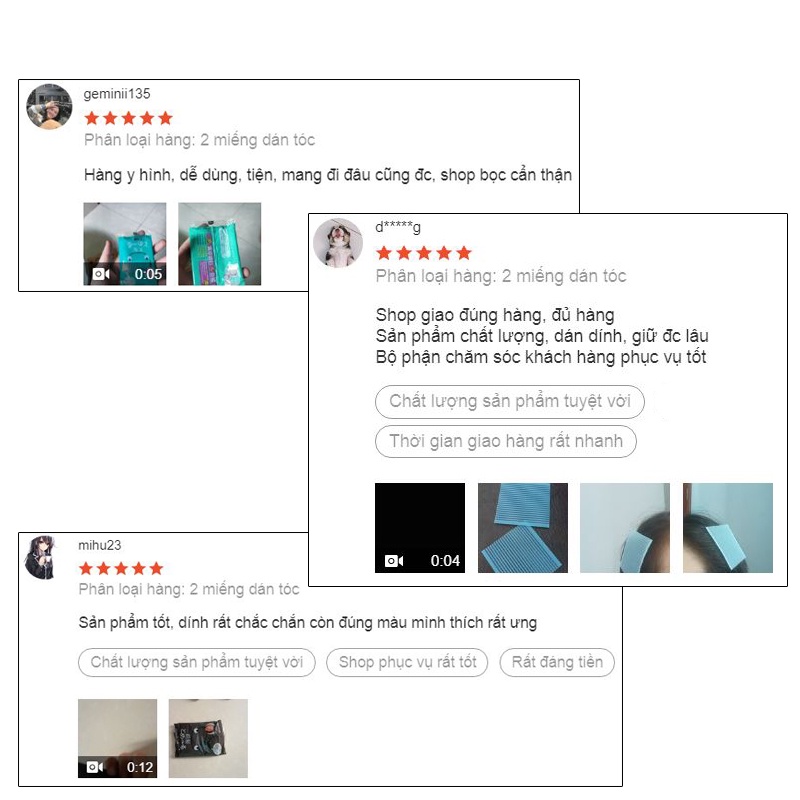 Combo 2 miếng dán tóc - Miếng dán giữ tóc khi trang điểm rửa mặt