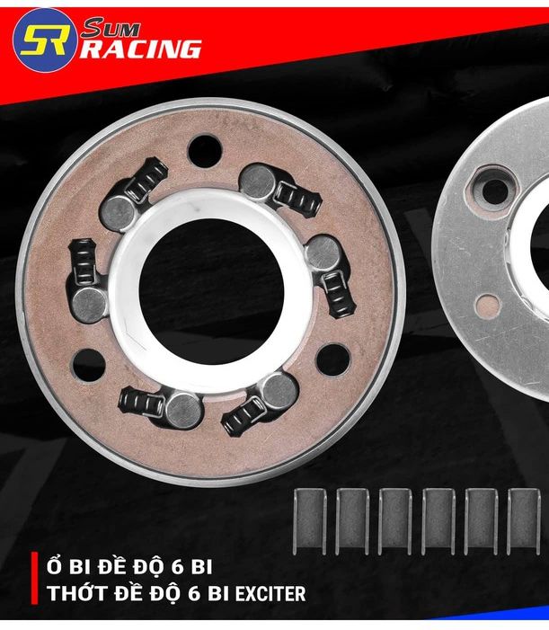 THỚT ĐỀ ĐỘ CÓ LÒ XO  6 VIÊN BI SUM RACING  EXCITER 150 & EX135 (5S)