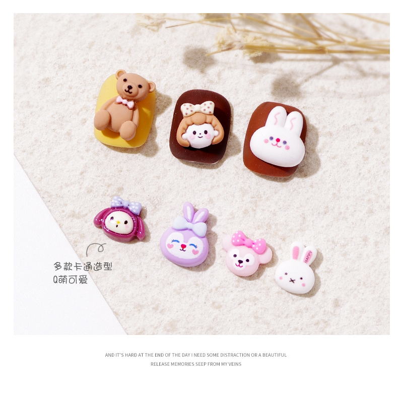 Charm Đính Móng Hoạt Hình Đủ Loại