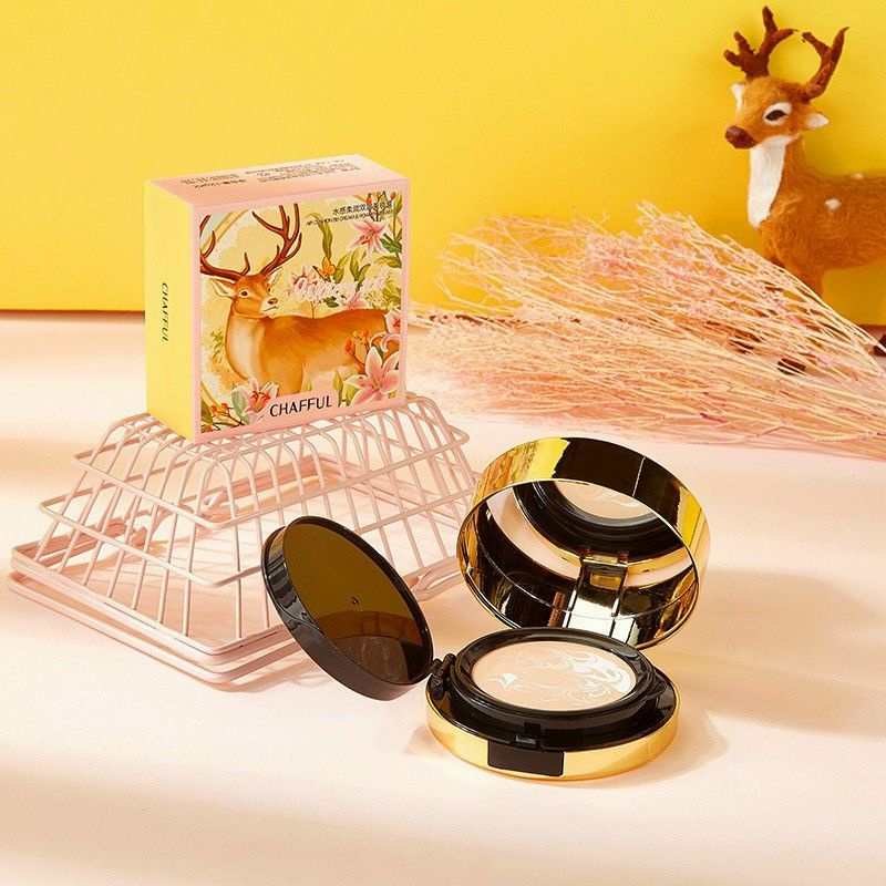 ❤Phấn 2 tầng makeup che khuyết điểm CHAFFUL Watery Soft,
