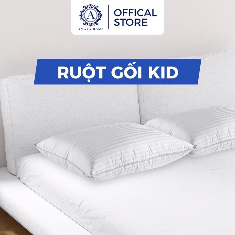 Ruột Gối Trẻ Em Microgel AMARA Siêu Êm Ái Hỗ Trợ Đầu, Cổ Cho Bé Giúp Ngủ Ngon Kích Thước 30x50cm