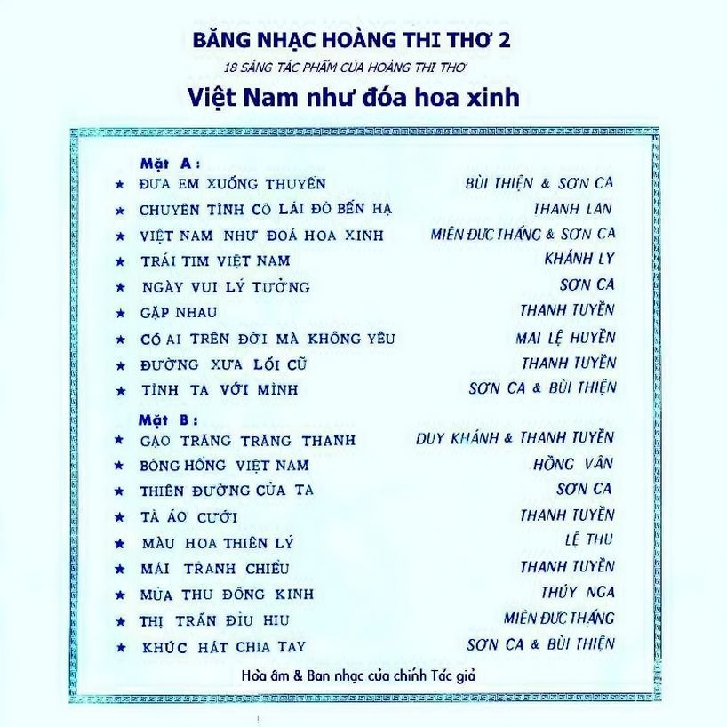 [MDCD] Bộ 4 Đĩa CD Hoàng Thi Thơ 2 và 3