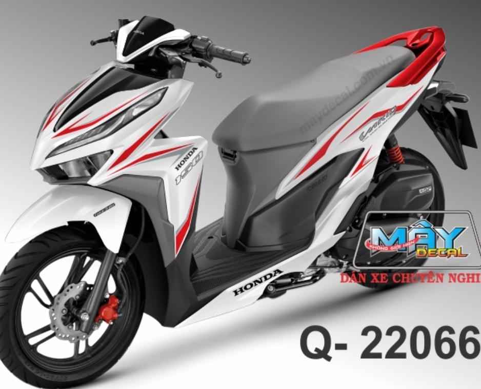Tem rời Vario dán xe trắng tem