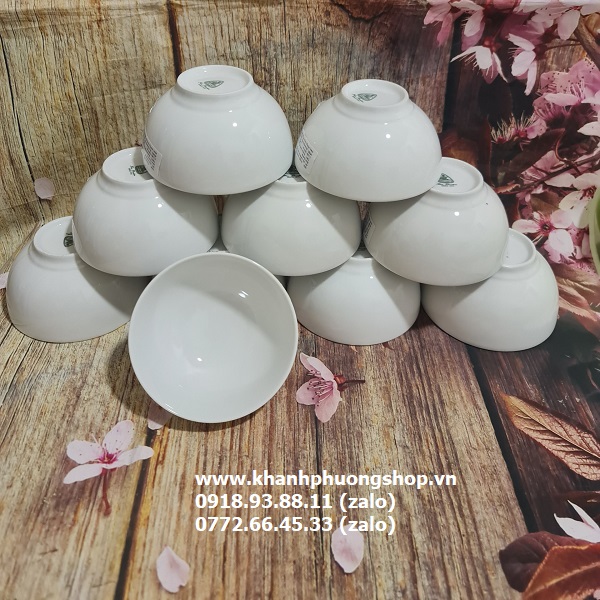 bộ 10 chén cơm sứ Minh Long 12cm - chén cơm sứ minh long 12cm