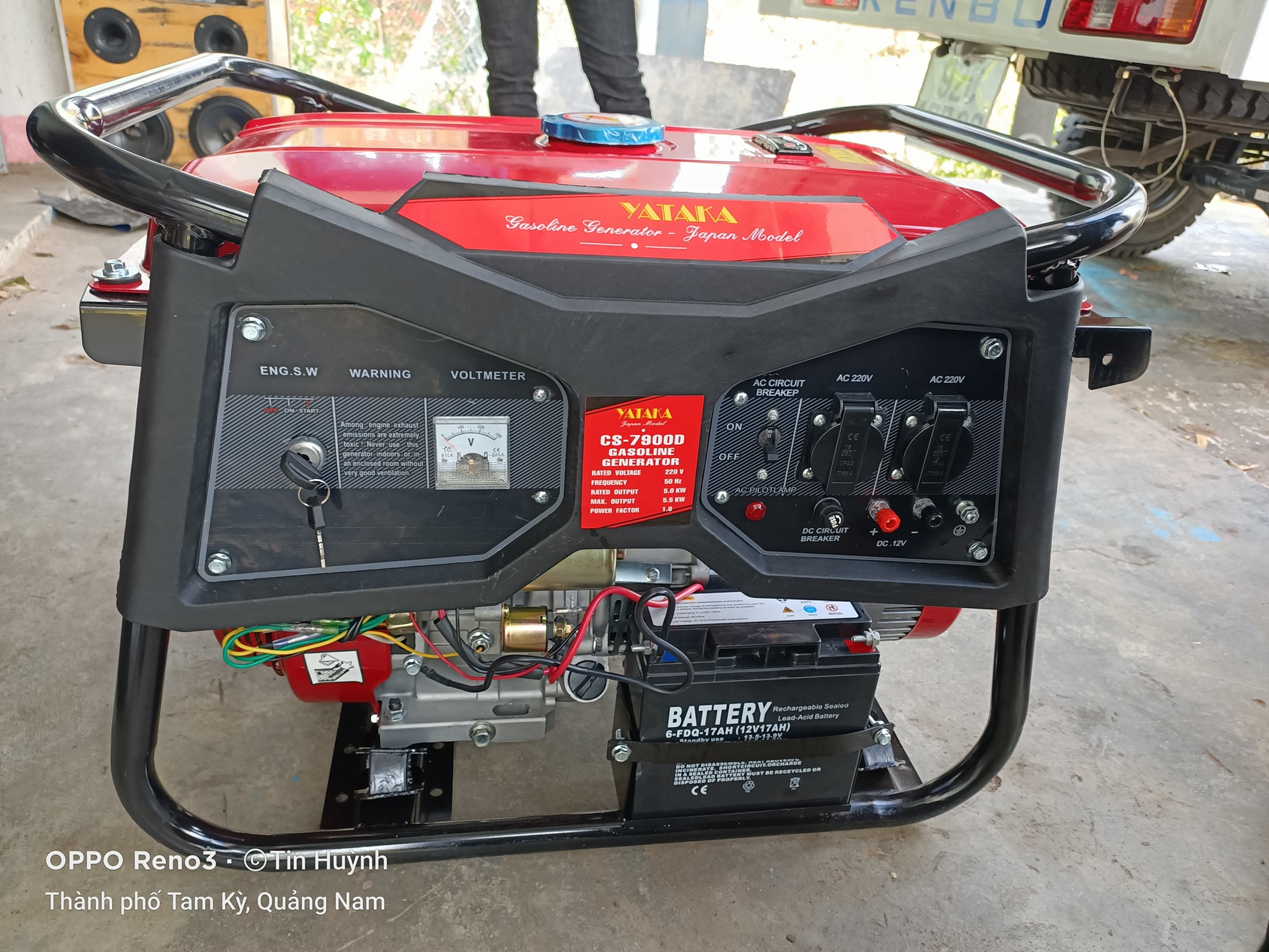 Máy Phát Điện Chạy Xăng 5Kw Yataka CS-7900D
