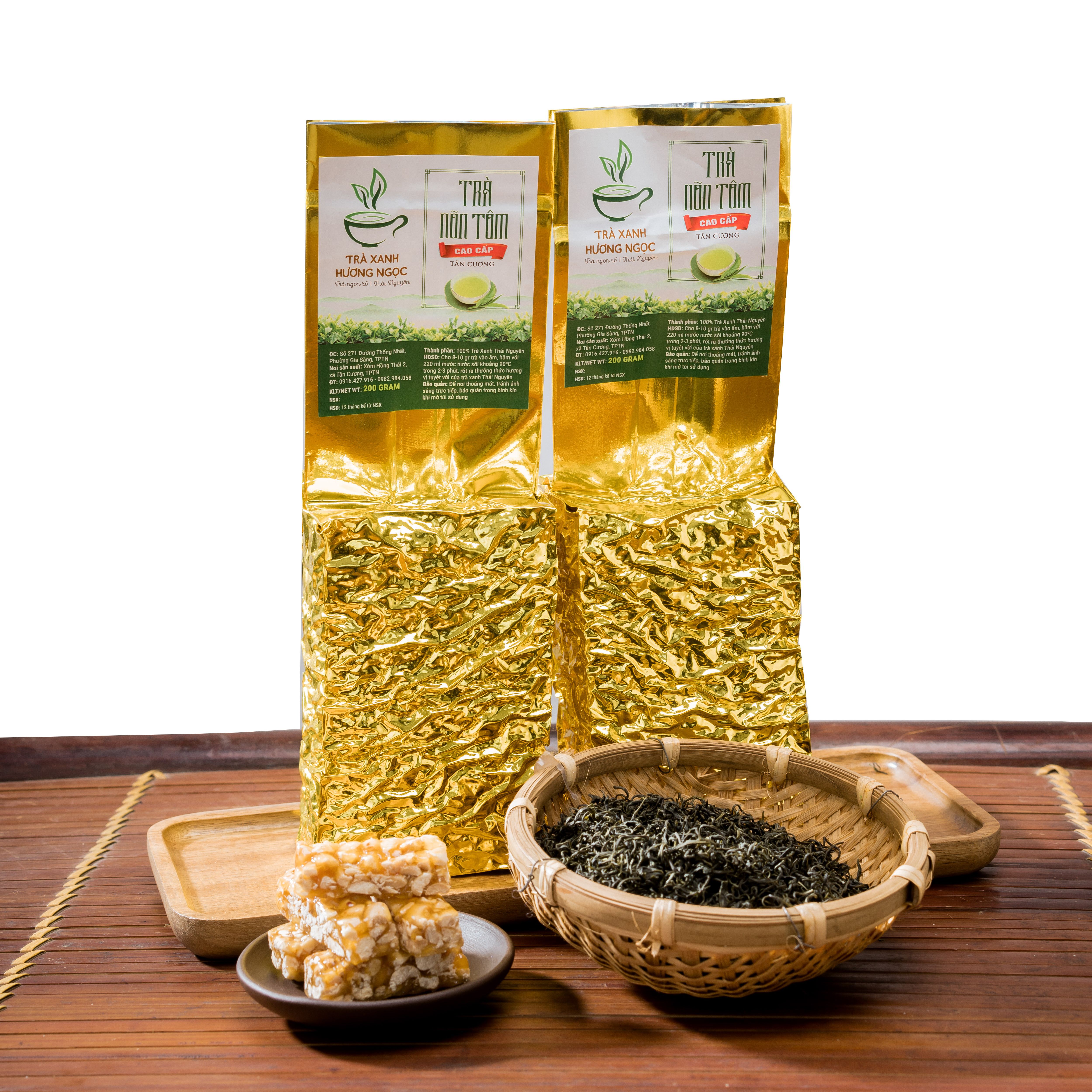 [Chính gốc Tân Cương Thái Nguyên] -Trà  Nõn Tôm Cao Cấp Tân Cương - [100g/200g/500g]
