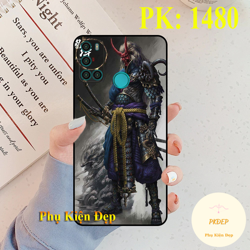 [HCM]Ốp lưng Vsmart Joy 4 dẻo đen  in hình Anime Samurai Chất lừ