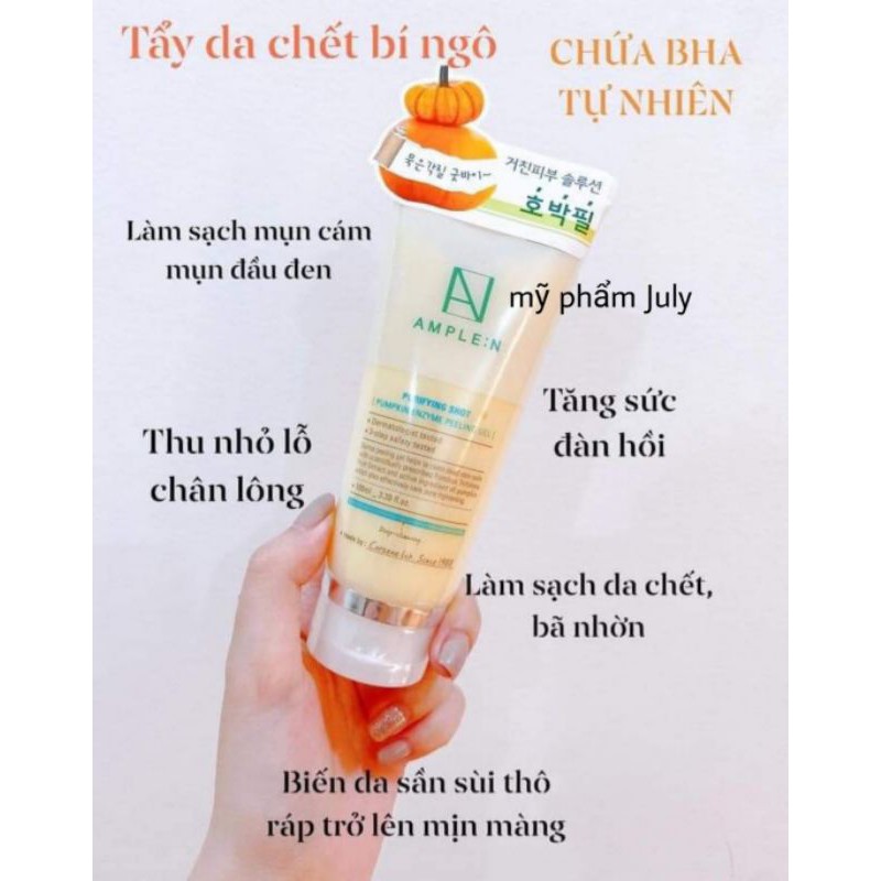 (có bill)Tẩy da chết enzim bí đỏ
