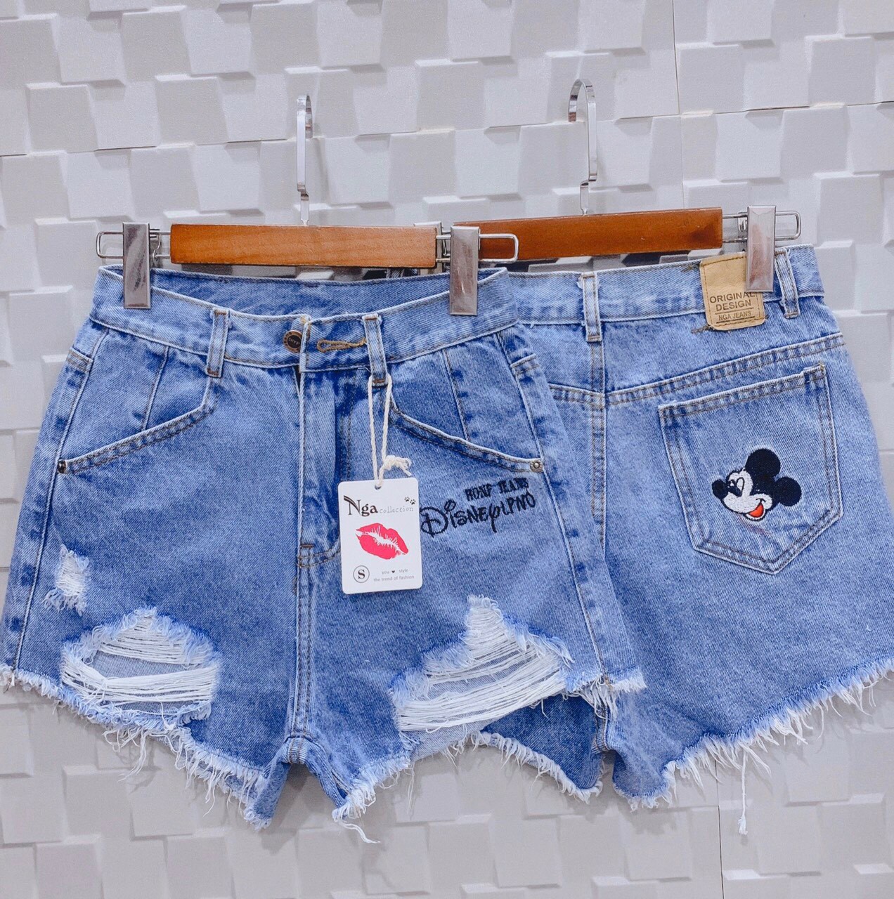 [HCM]Quần sort jean Mickey mẫu mới cực hot