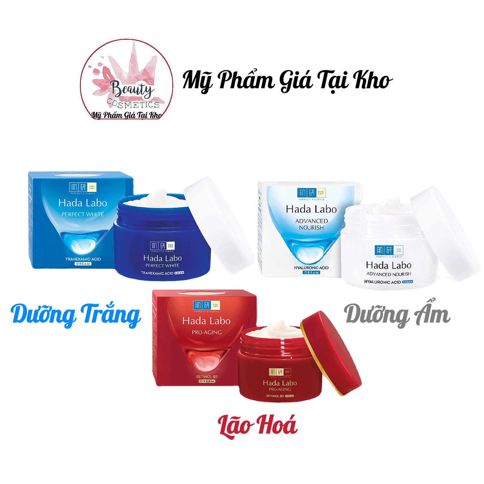 (CHÍNH HÃNG) Kem dưỡng da Hada Labo đủ loại (50g)