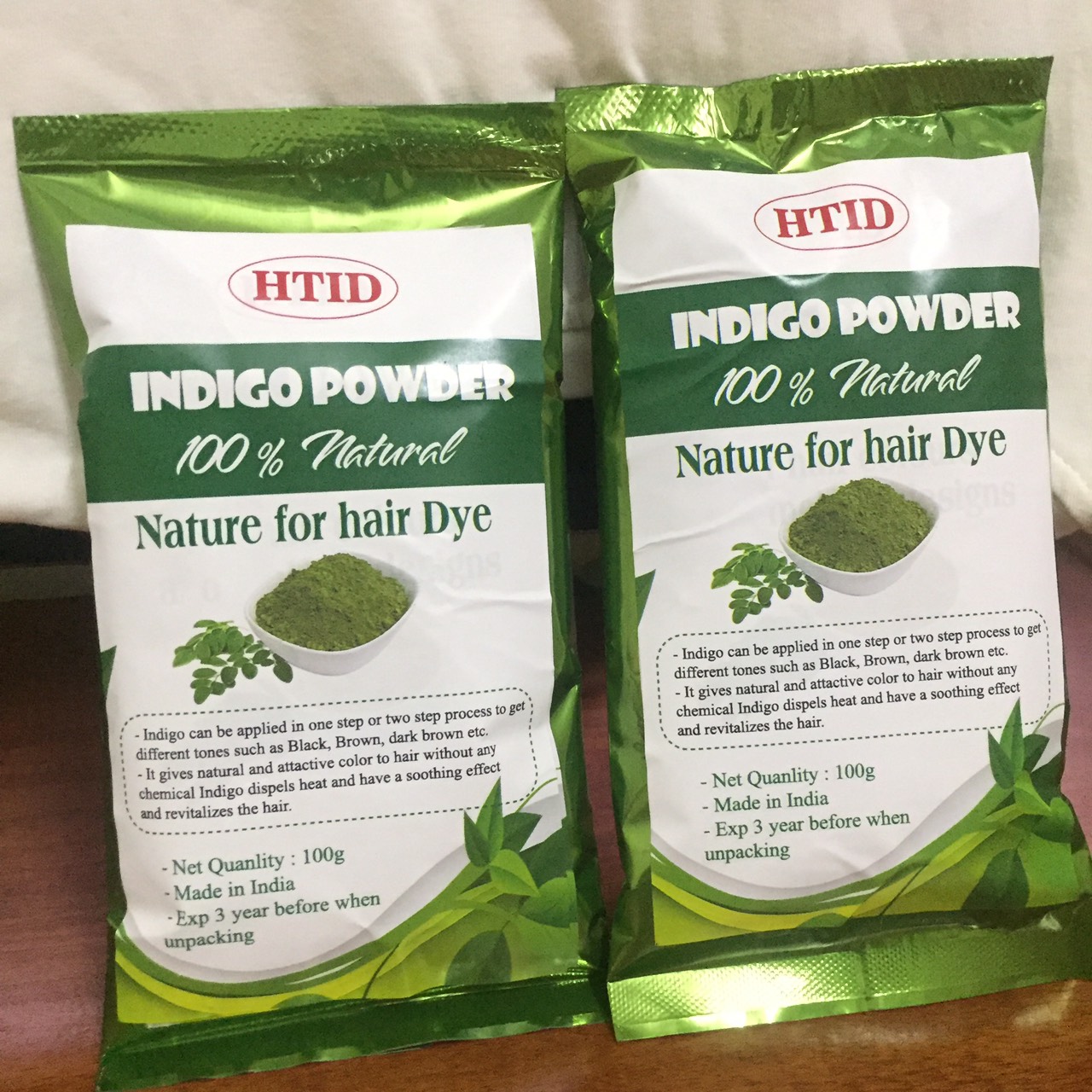 Powder indigo dyed Indian hair-Indigo powder 100g