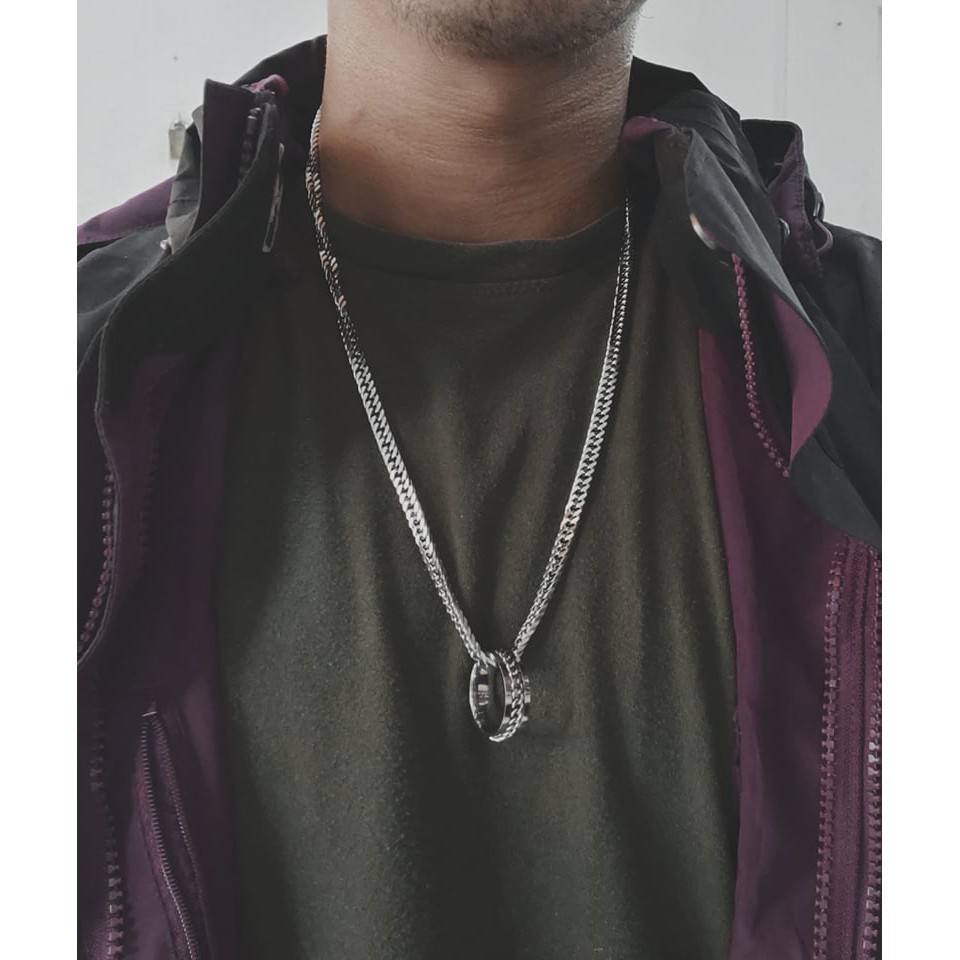 [TẶNG KÈM NHẪN] Vòng cổ Chain Titanium - Thép Titan KHÔNG GỈ - ODIN