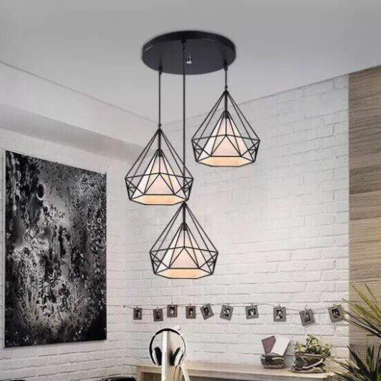 Bộ 3 Đèn Thả Kim Cương - Tặng Bóng Led