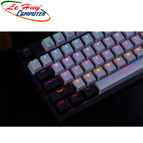 Bàn phím cơ DareU EK1280X BLACK-GREY MULTI LED (Blue Switch)