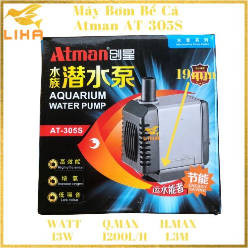 Máy Bơm Nước Atman AT-305S (13W-1200L/H - 1.3M) - Máy Bơm Nước Hồ Cá