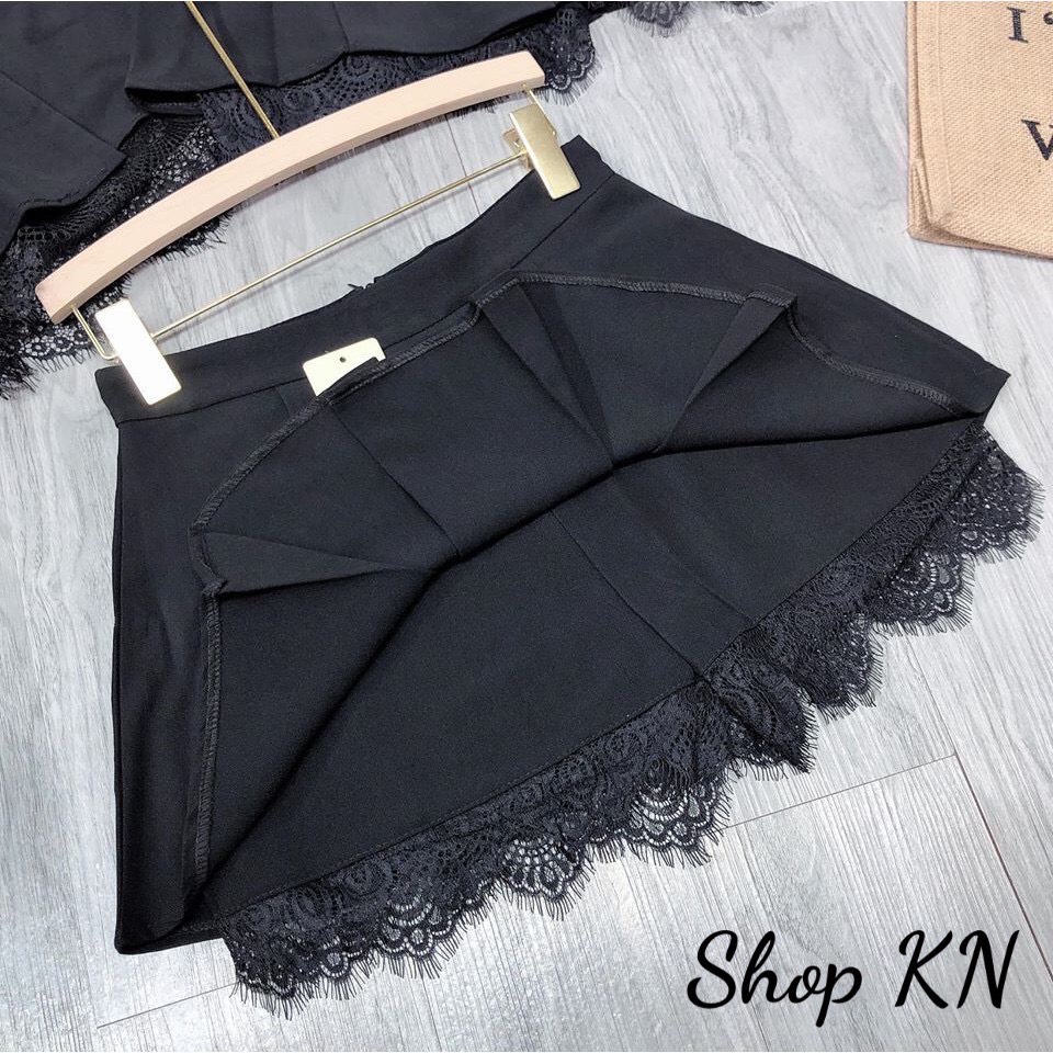 Chân Váy Phối Ren Cách Điệu