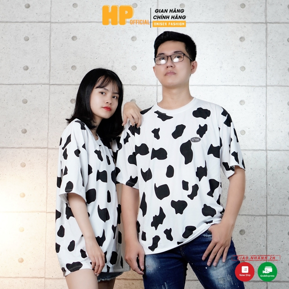Áo Thun Bò Sữa Tay Lỡ dáng rộng Unisex nam nữ phong cách Ulzzang hottrend