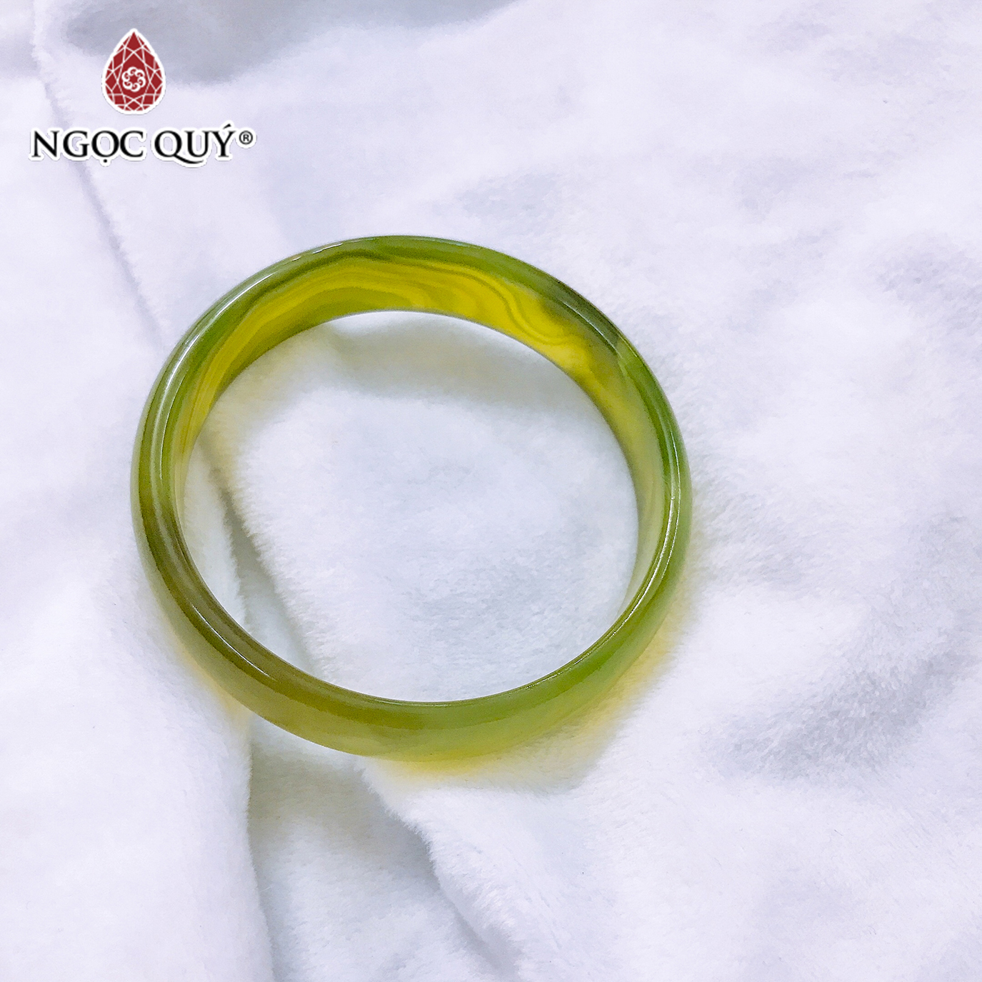 [HCM]Vòng mã não xanh rêu mệnh mộc hỏa - Ngọc Quý Gemstones