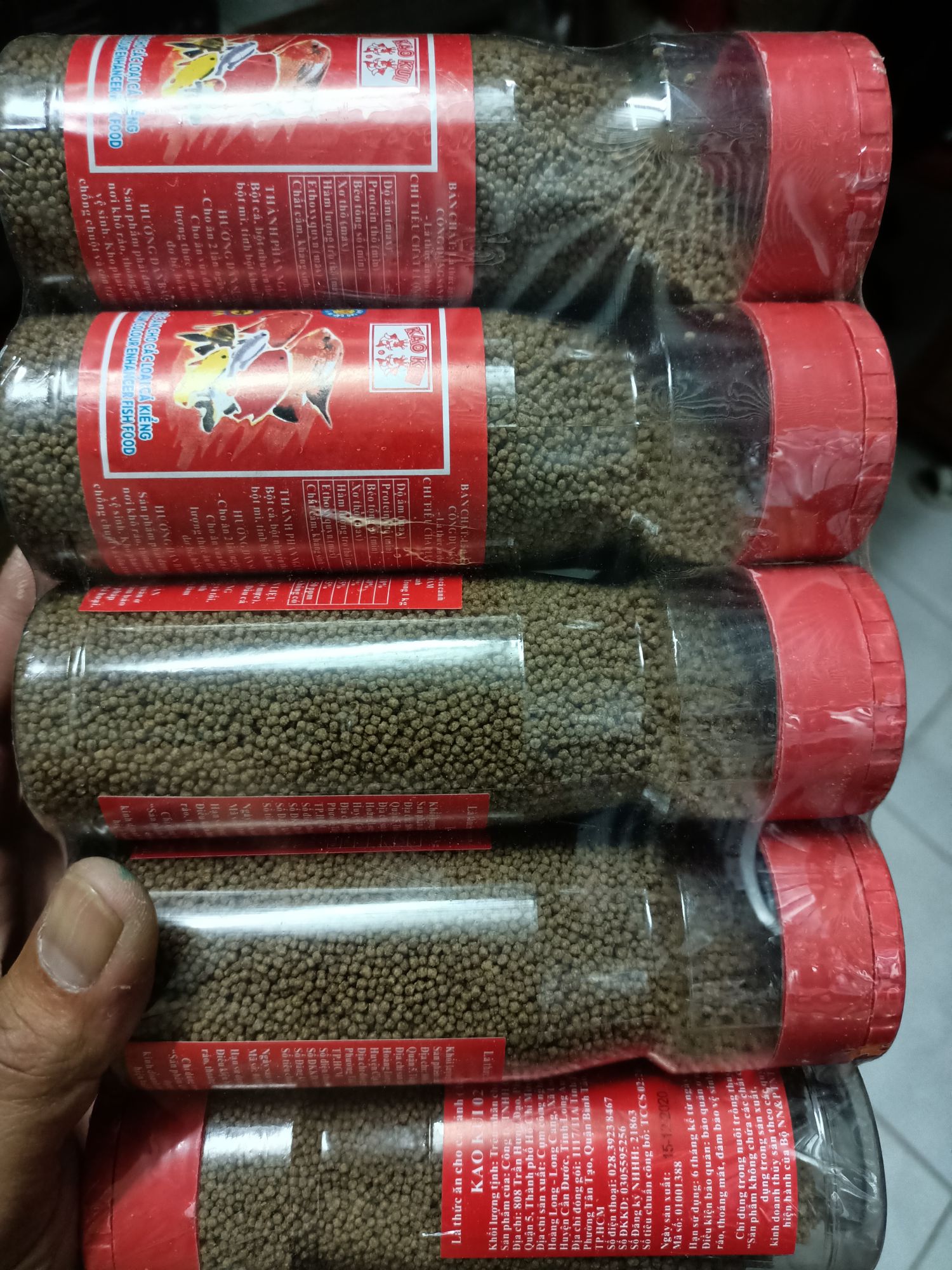 THỨC ĂN CHO CÁ CHAI 250G , CÁM CHO CÁ , THỨC ĂN CÁ CẢNH