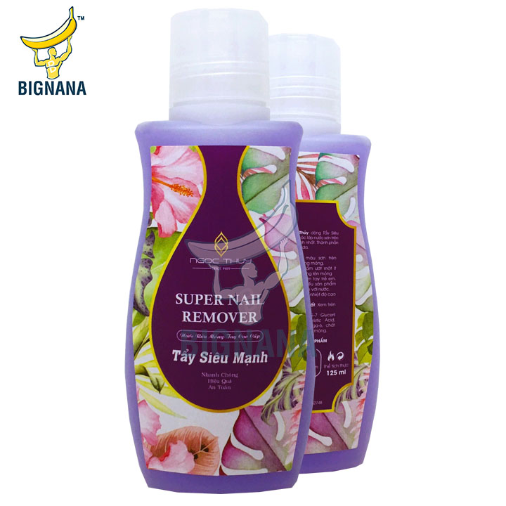 Nước Rửa Móng Tay Cao Cấp, Tẩy Siêu Sạch, Nhanh Chóng, Có Vitamin Không Làm Khô Da, Chai 125ml