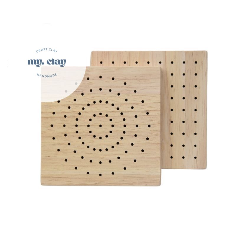 Đế gỗ đục lỗ, dụng cụ tạo hình đất sét, cắm tượng đất sét