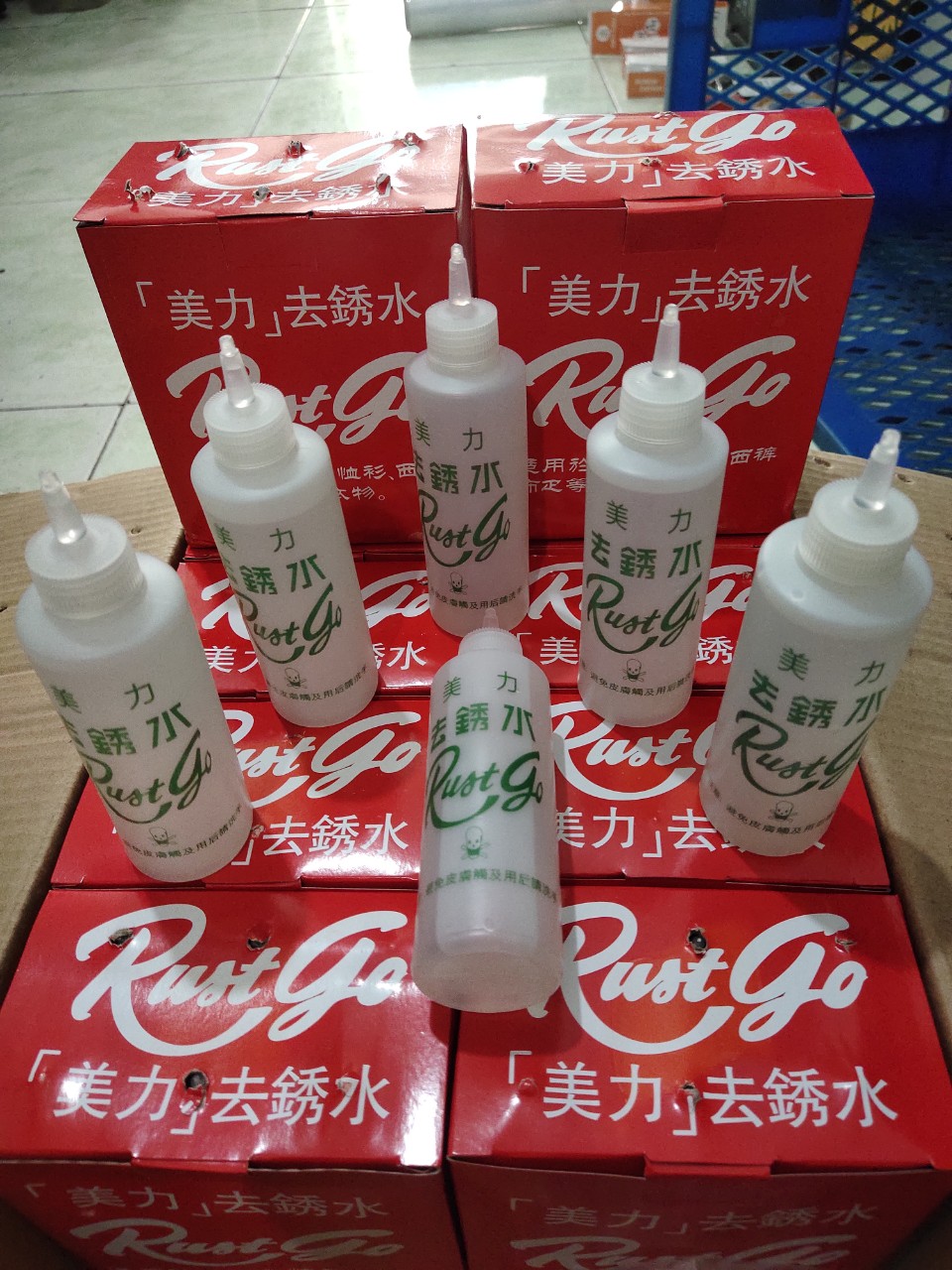 nước tẩy rỉ sét trên vải rust go