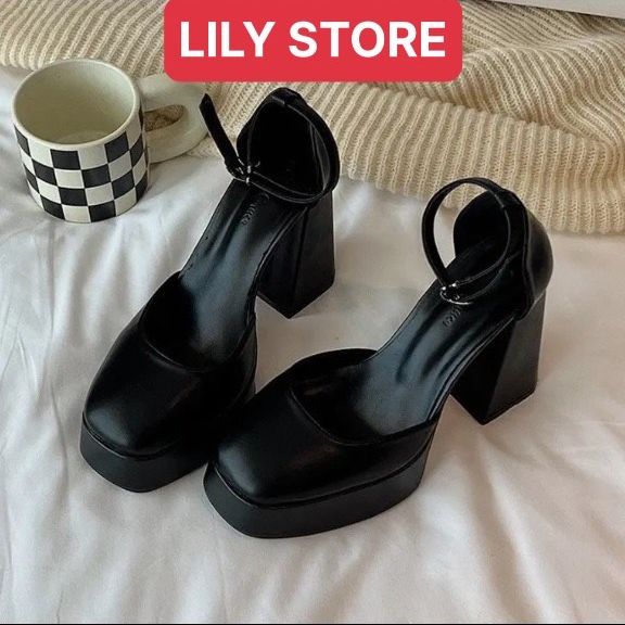 GIÀY SANDAL BÍT MŨI BÍT GÓT DA MÊM CAO 12CM SANG CHẢNH