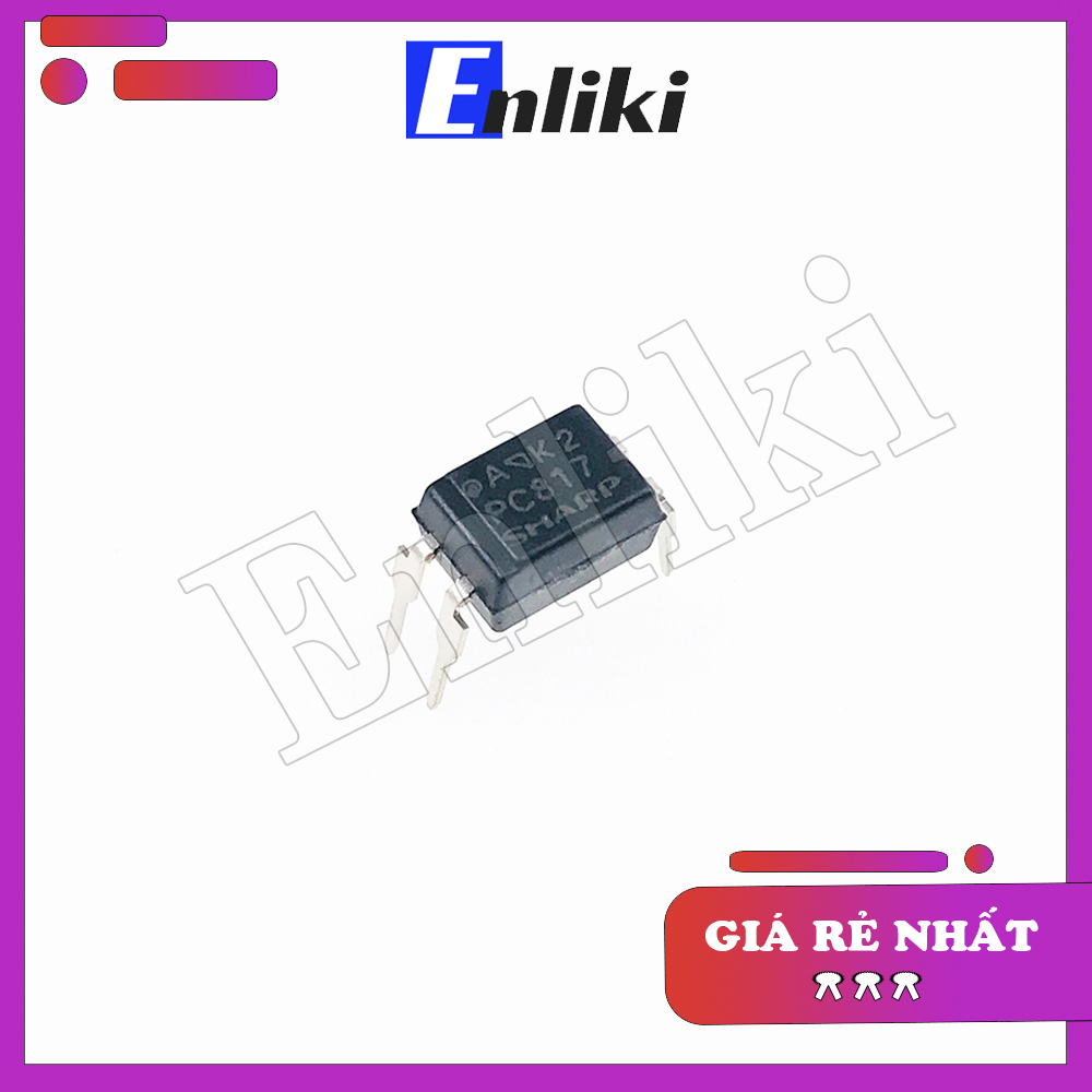 PC817 IC 14 chân DIP4  Sharp (Chân Đồng)