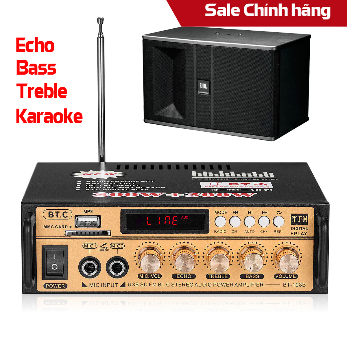 Amply mini, amply, âm ly karaoke, bộ Khuếch Đại Mini Tại Nhà 600W 220V/12V Chính Hãng Bộ Khuếch Đại Công Suất Âm Thanh Nổi Bluetooth, Máy Phát Nhạc Âm Thanh Khuếch Đại Âm Thanh Xe Nhà