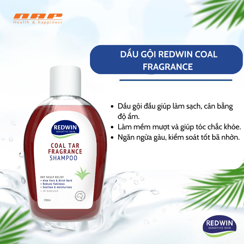 Dầu gội Redwin Coal Tar Fragrance Shampoo