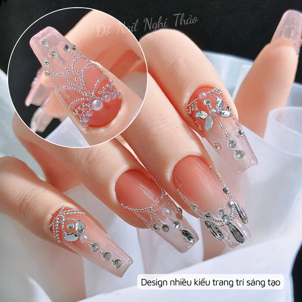 Khay bi nail mini 6 ô mix size