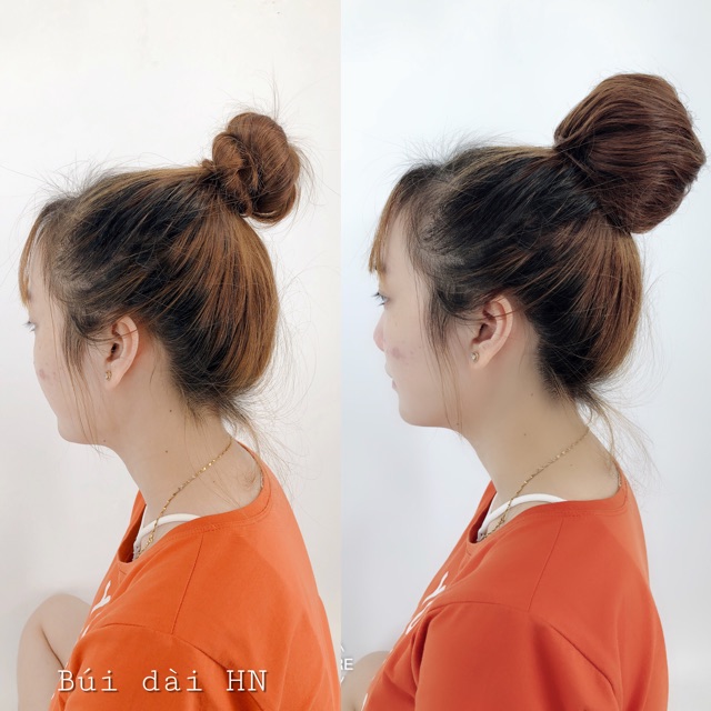 [ hàng hót, bao đẹp ] tóc giả nữ búi phồng cao cấp. tóc búi dài, tóc bối, tóc búi giả ( tóc búi tỏi, búi tròn )