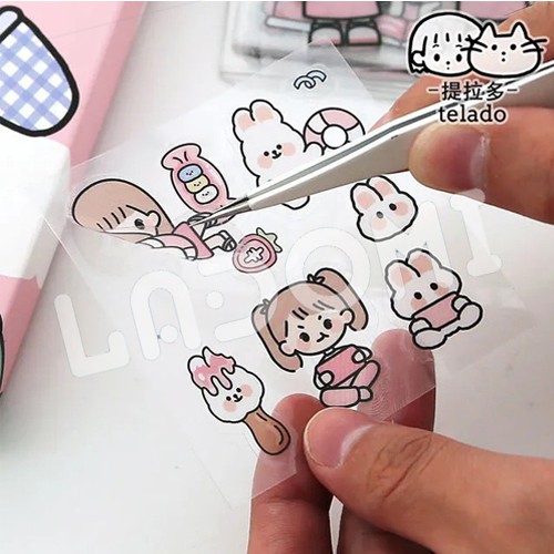 Sticker Dễ Thương Trang Trí Bình Nước