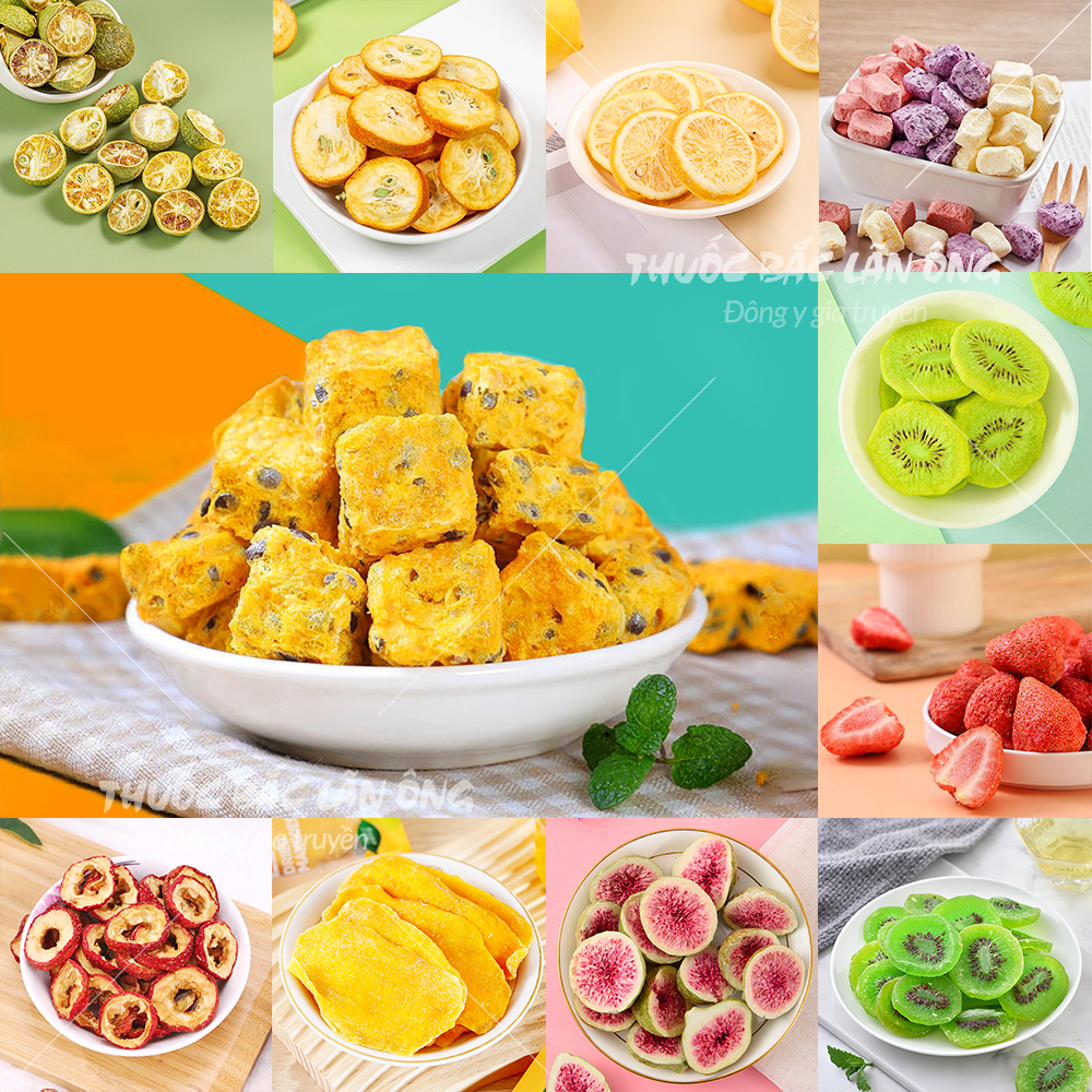 Viên chanh leo 100g, chanh dây cô đặc, ăn vặt, giúp bổ sung vitamin, giải khát, detox