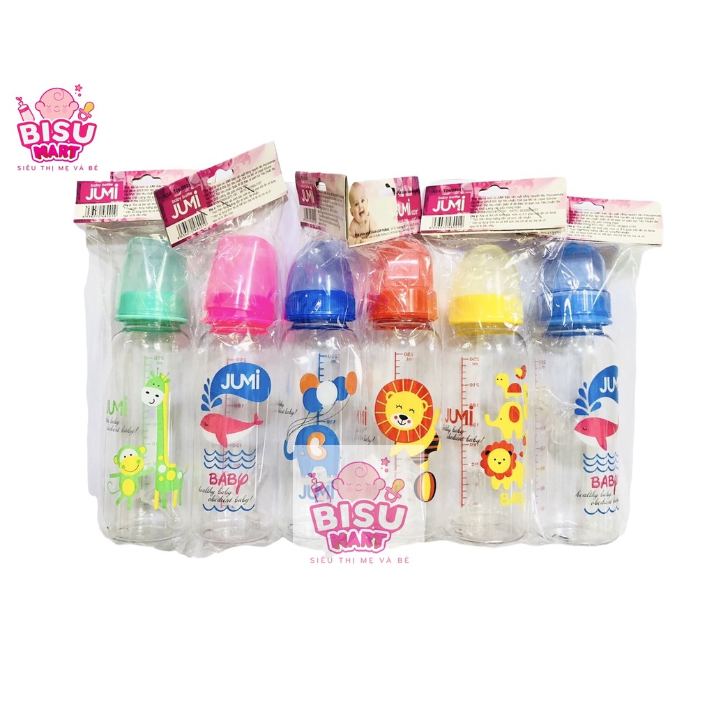 Bình sữa cổ hẹp YUMI 120ml - 240ml (trơn)