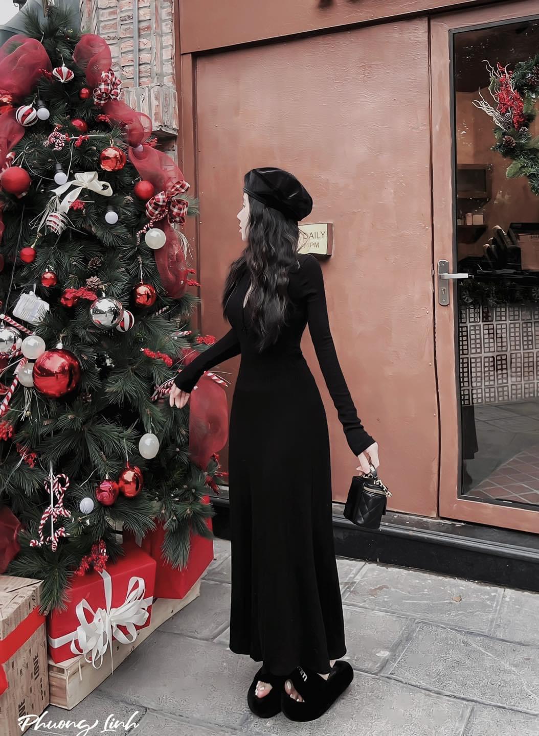 ĐẦM THUN GÂN LEN TĂM DÀI TAY