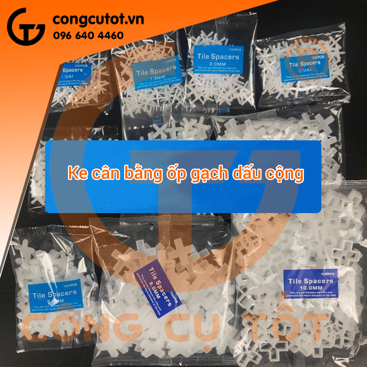 Ke ốp lát gạch dấu cộng túi 100 con