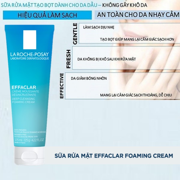 La Roche-Posay Effaclar Deep Cleansing Foaming Cream 125ml