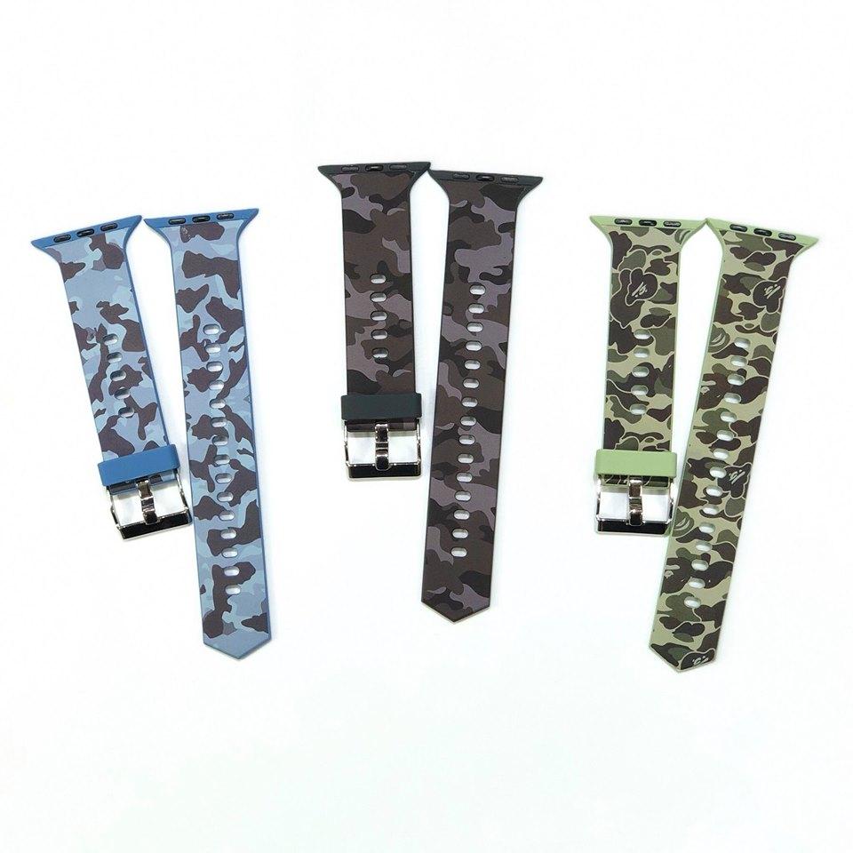 [HCM]Dây Silicon apples watch  hoạ tiết  CAMO