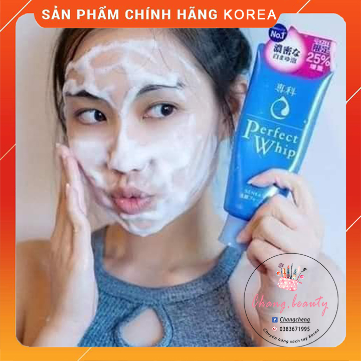 [Hàng Chính Hãng] Sữa Rửa Mặt Senka Perfect Whip Xanh
