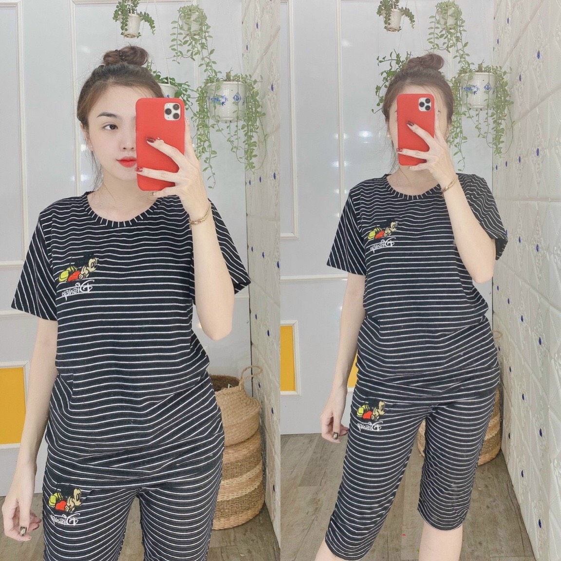 SET BỘ ĐỒ MẶC NHÀ CỰC XINH PHONG CÁCH HÀN QUỐC