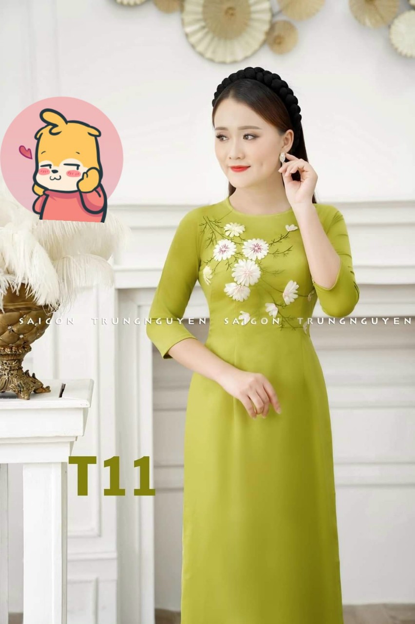ÁO DÀI THÊU LỤA CAO CẤP