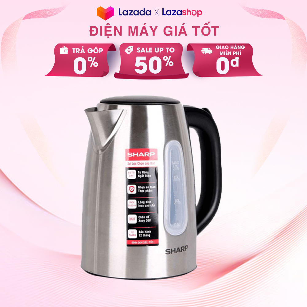 [Giao tại HCM] Bình đun siêu tốc Sharp 1.5 lít EKJ-15EVS-ST
