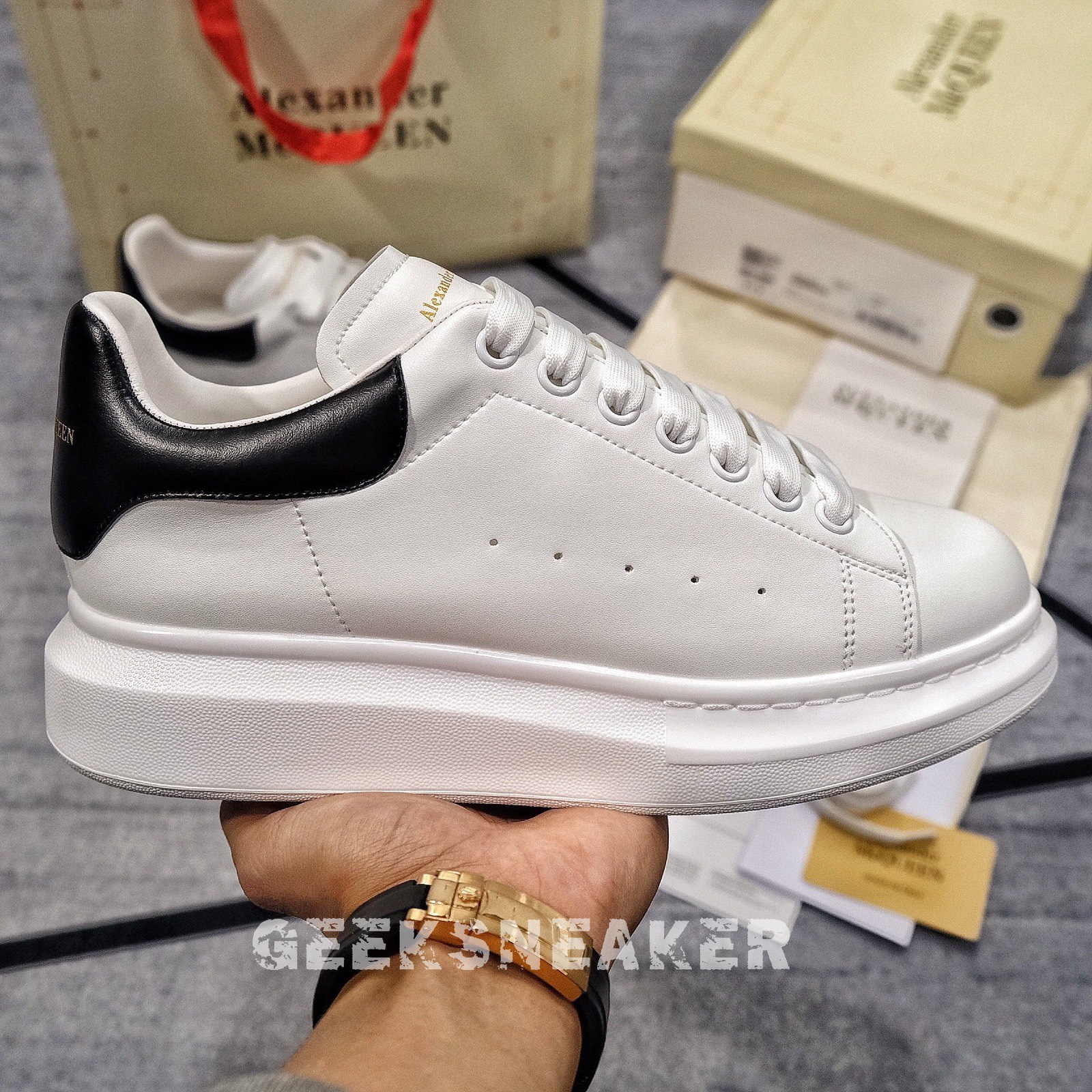 [GeekSneaker] Giày Alex ander Mc Queen / McQueen Gót Da