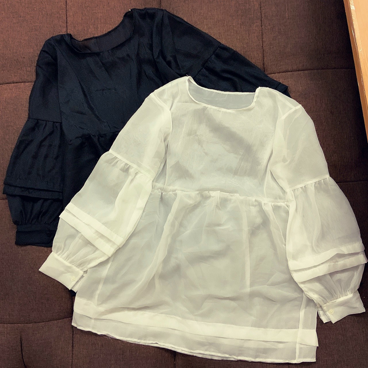 ÁO BABYDOLL VOAN KIẾNG LỤA TAY DÀI FORM RỘNG(KO KÈM LÓT)