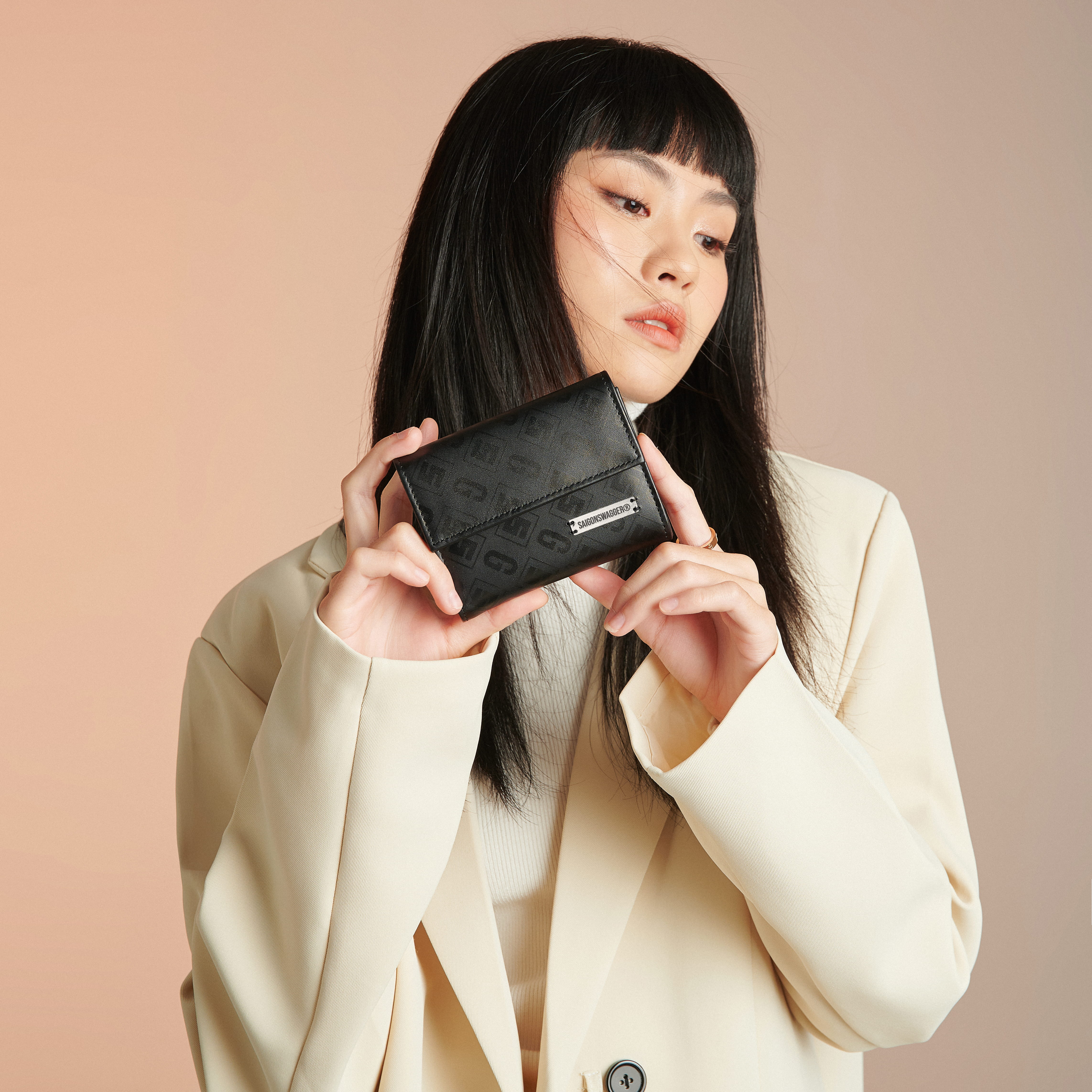 Ví Da Thật SAIGON SWAGGER ECLIPSE SHORT FLAP WALLET